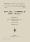 Image for Metall-Korrosion im Bauwesen