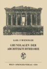 Image for Grundlagen der Architekturtheorie