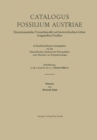 Image for Catalogus Fossilium Austriae Primates