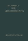 Image for Handbuch der Virusforschung : I. Erganzungsband