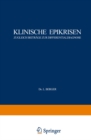 Image for Klinische Epikrisen: Zugleich Beitrage zur Differentialdiagnose. I. Abdominelle Krankheitszustande