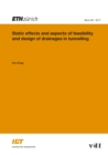 Image for Static Effects and Aspects of Feasibility and Design of Drainages in Tunnelling: -