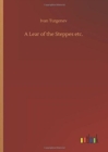 Image for A Lear of the Steppes etc.