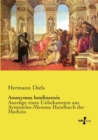 Image for Anonymus londinensis : Auszuge eines Unbekannten aus Aristoteles-Menons Handbuch der Medizin