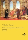Image for Beitrage zur Literaturgeschichte des Mittelalters und der Renaissance : Erster Band