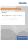 Image for Thema Information &amp; Kommunikation : Ausgewahlte Themen, Jahrgange 2006-2014