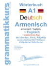 Image for Woerterbuch Deutsch - Armenisch Hajeren lesu - Englisch Niveau A1 : Lernwortschatz A1 zum erfolgreichen Selbstlernen fur TeilnehmerInnen aus Armenien, Russland und anderen armenisch sprechende Lander