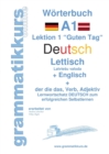 Image for Woerterbuch Deutsch - Lettisch - Englisch Niveau A1
