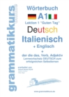 Image for Woerterbuch Deutsch - Italienisch - Englisch Niveau A1