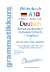 Image for Woerterbuch Deutsch - Schweizerdeutsch (Schwizerdutsch) - Englisch Niveau A1