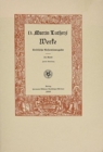 Image for D. Martin Luthers Werke. Kritische Gesamtausgabe (Weimarer Ausgabe)