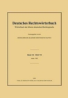 Image for Deutsches Rechtswoerterbuch : Woerterbuch der alteren deutschen Rechtssprache.Band XI, Heft 7/8 - reuen-Ruf