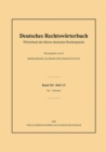 Image for Deutsches Rechtswoerterbuch : Woerterbuch der alteren deutschen Rechtssprache.Band XII, Heft 1/2 - Sau-Schauamt