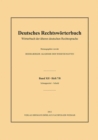 Image for Deutsches Rechtswoerterbuch : Woerterbuch der alteren deutschen Rechtssprache.Bd. XII, Heft 7/8 - Schnappreitel-Schuld