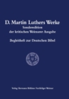 Image for D. Martin Luthers Werke. Weimarer Ausgabe (Sonderedition) : Abteilung 2: Begleitheft zur Deutschen Bibel