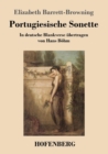 Image for Portugiesische Sonette : In deutsche Blankverse ubertragen von Hans Boehm