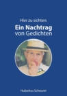 Image for Hier zu sichten : Ein Nachtrag von Gedichten