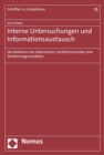 Image for Interne Untersuchungen Und Informationsaustausch