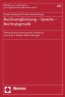 Image for Rechtsvergleichung - Sprache - Rechtsdogmatik