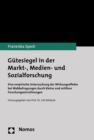 Image for Gutesiegel in Der Markt-, Medien- Und Sozialforschung