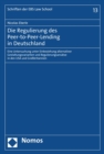 Image for Die Regulierung Des Peer-to-Peer-Lending in Deutschland
