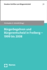 Image for Burgerbegehren Und Burgerentscheid in Freiberg - 1999 Bis 2008