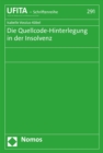 Image for Die Quellcode-Hinterlegung in Der Insolvenz