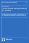 Image for Datenschutz Bei Der Digitalisierung Der Mobilitat