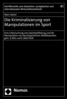 Image for Die Kriminalisierung Von Manipulationen Im Sport