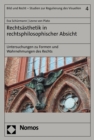 Image for Rechtsästhetik in rechtsphilosophischer Absicht