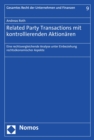 Image for Related Party Transactions mit kontrollierenden Aktionaren