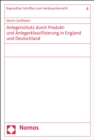 Image for Anlegerschutz durch Produkt- und Anlegerklassifizierung in England und Deutschland