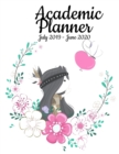Image for Academic Planner July 2019- June 2020 : Simple Large &amp; Unique Contemporary White Floral Designed Organizer With Weekly/Monthly Planner Pages - Collection Of Class Schedule, Appointments, School Year C
