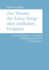 Image for Zur Theorie der Schur-Ringe ?ber endlichen Gruppen