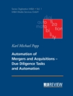 Image for Automation of Mergers and Acquisitions