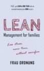 Image for Lean management for families : Less stress, more time, without sacrifice