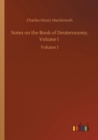 Image for Notes on the Book of Deuteronomy, Volume I