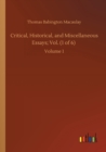 Image for Critical, Historical, and Miscellaneous Essays; Vol. (1 of 6) : Volume 1