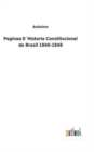 Image for Paginas DHistoria Constitucional do Brasil 1840-1848