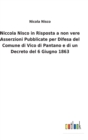 Image for Niccola Nisco in Risposta a non vere Asserzioni Pubblicate per Difesa del Comune di Vico di Pantano e di un Decreto del 6 Giugno 1863