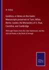 Image for Goidilica, or Notes on the Gaelic Manuscripts preserved at Turin, Milan, Berne, Leyden, the Monastery of S. Paul, Carinthia, and Cambridge