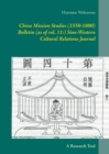 Image for China Mission Studies (1550-1800) Bulletin (as of vol. 11 : ) Sino-Western Cultural Relations Journal: A Research Tool