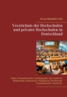 Image for Verzeichnis der Hochschulen und privater Hochschulen in Deutschland
