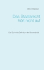 Image for Das Staatsrecht hoert nicht auf : Carl Schmitts Definition der Souveranitat