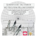Image for Quadratisches Skizzenbuch mit Kreisform Millimeterpapier