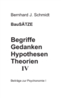 Image for Begriffe - Gedanken - Hypothesen - Theorien IV