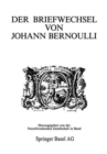 Image for Der Briefwechsel Von Johann I Bernoulli