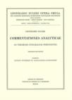 Image for Commentationes analyticae ad theoriam integralium ellipticorum pertinentes 1st part