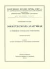 Image for Commentationes analyticae ad theoriam integralium ellipticorum pertinentes 2nd part