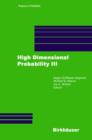 Image for High Dimensional Probability III